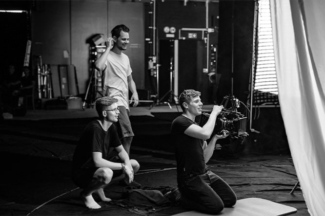 Musikvideoproduktion im Studio